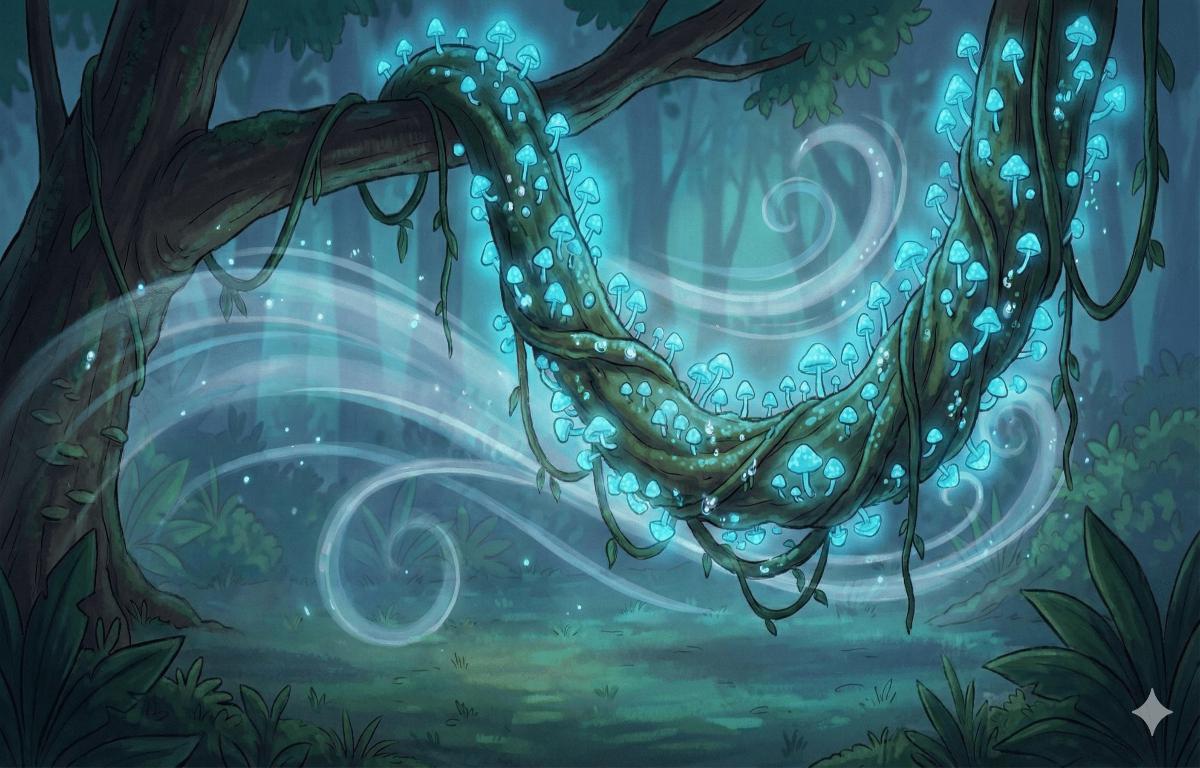 Portada del cuento: El Susurro de las Lianas