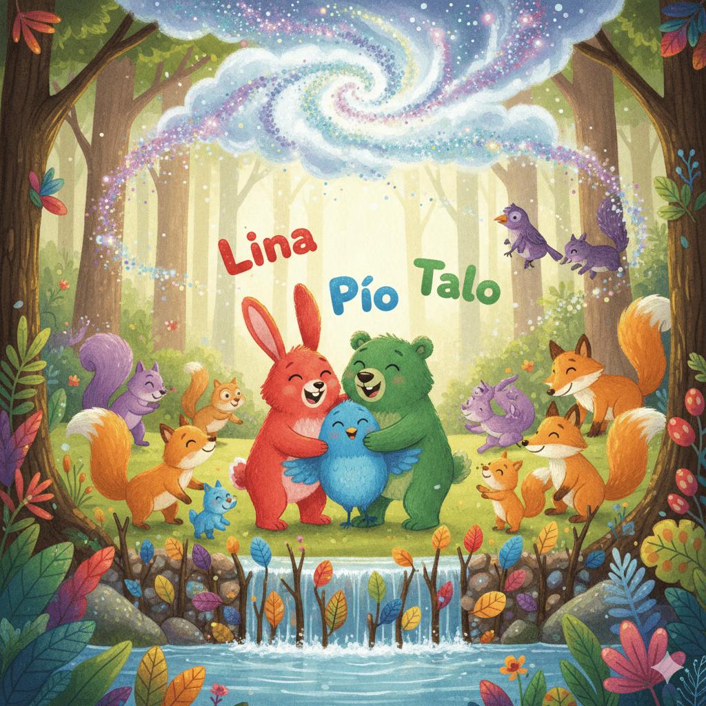Portada del cuento: El Bosque de los Colores que No Se Mezclaban